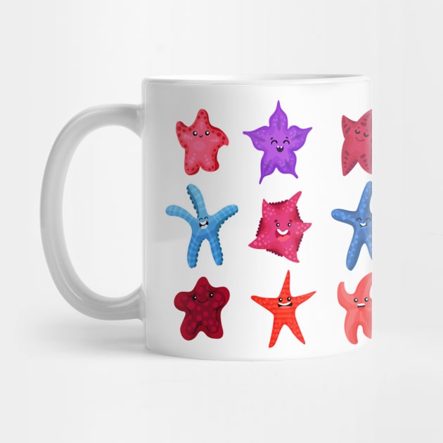 Starfish Colorful Collection by Mako Design 